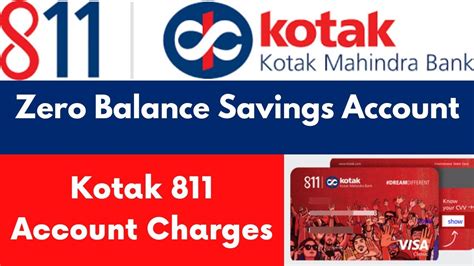 kotak mahindra bank account opening charges